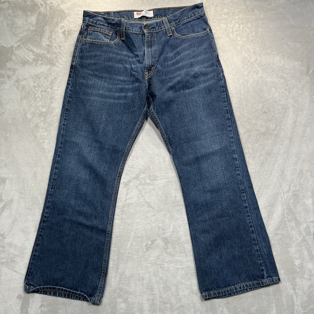 Levis 527 Jeans Mens‎ 36x30(35x29) Blue Bootcut Cotton Denim Medium Wash Casual